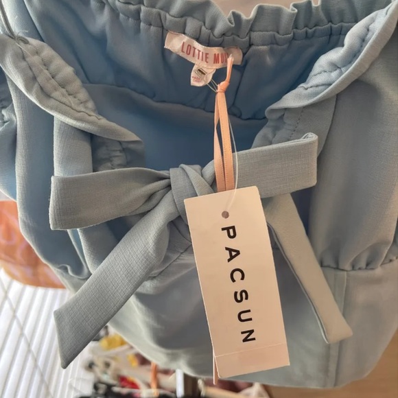 NWT PacSun Camisole Crop Top Light Blue - Picture 6 of 7